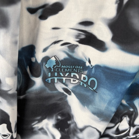 Huk Performance Fishing Shirt Mens 2XL Long Sleeve Mossy Oak Hydro Camo UPF - Picture 3 of 7